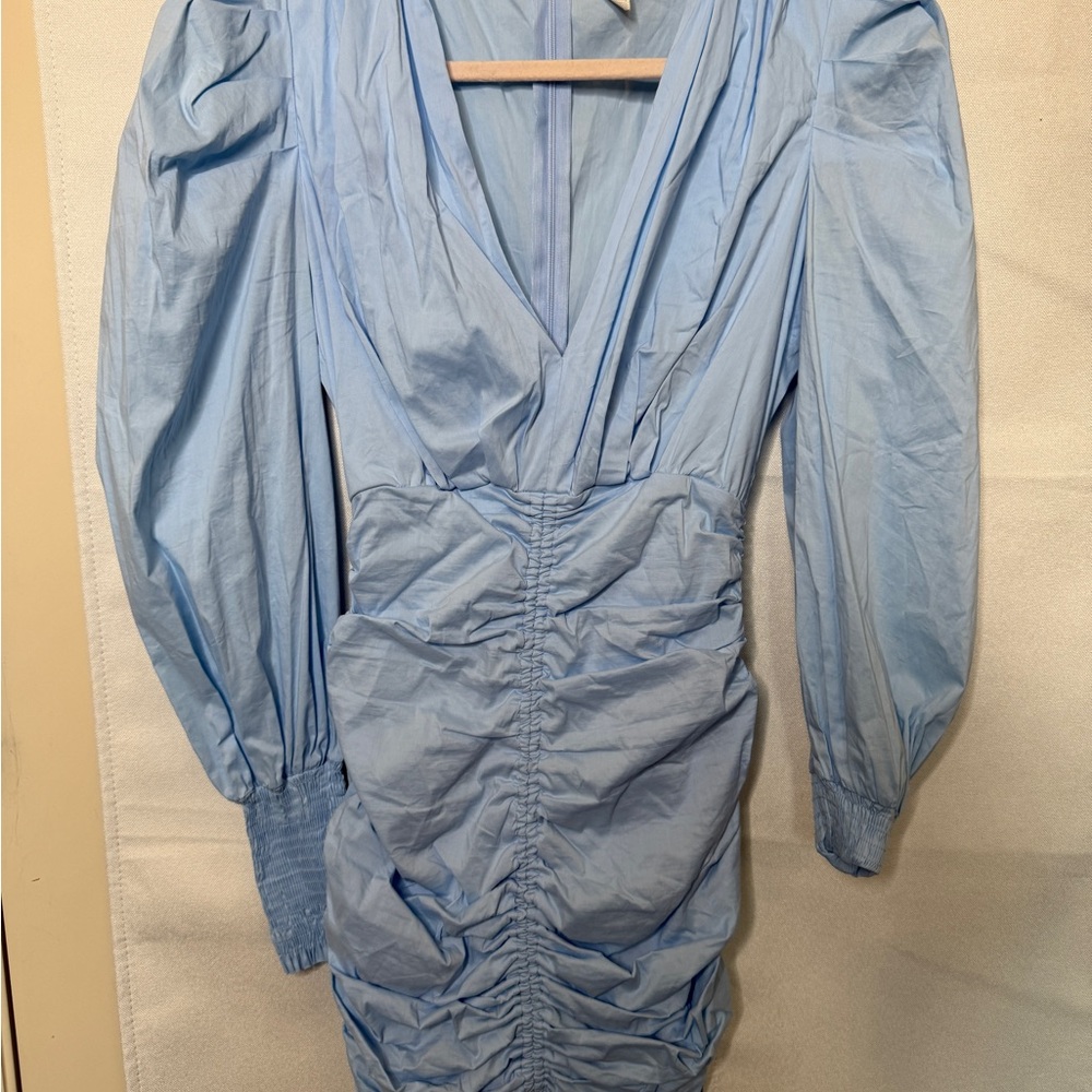 Privy Light Blue Long Sleeve Dress